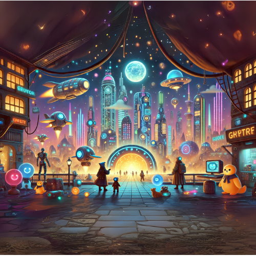 Bilim Kurgu türünde çocuk hikâyelerini temsil eden görsel.